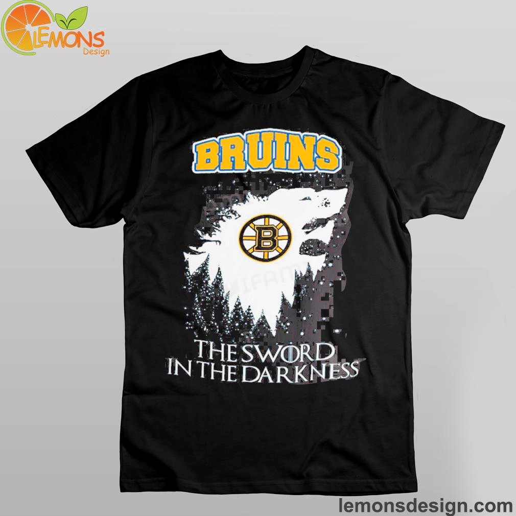 Bruins the sword in the darkness Boston Bruins shirt