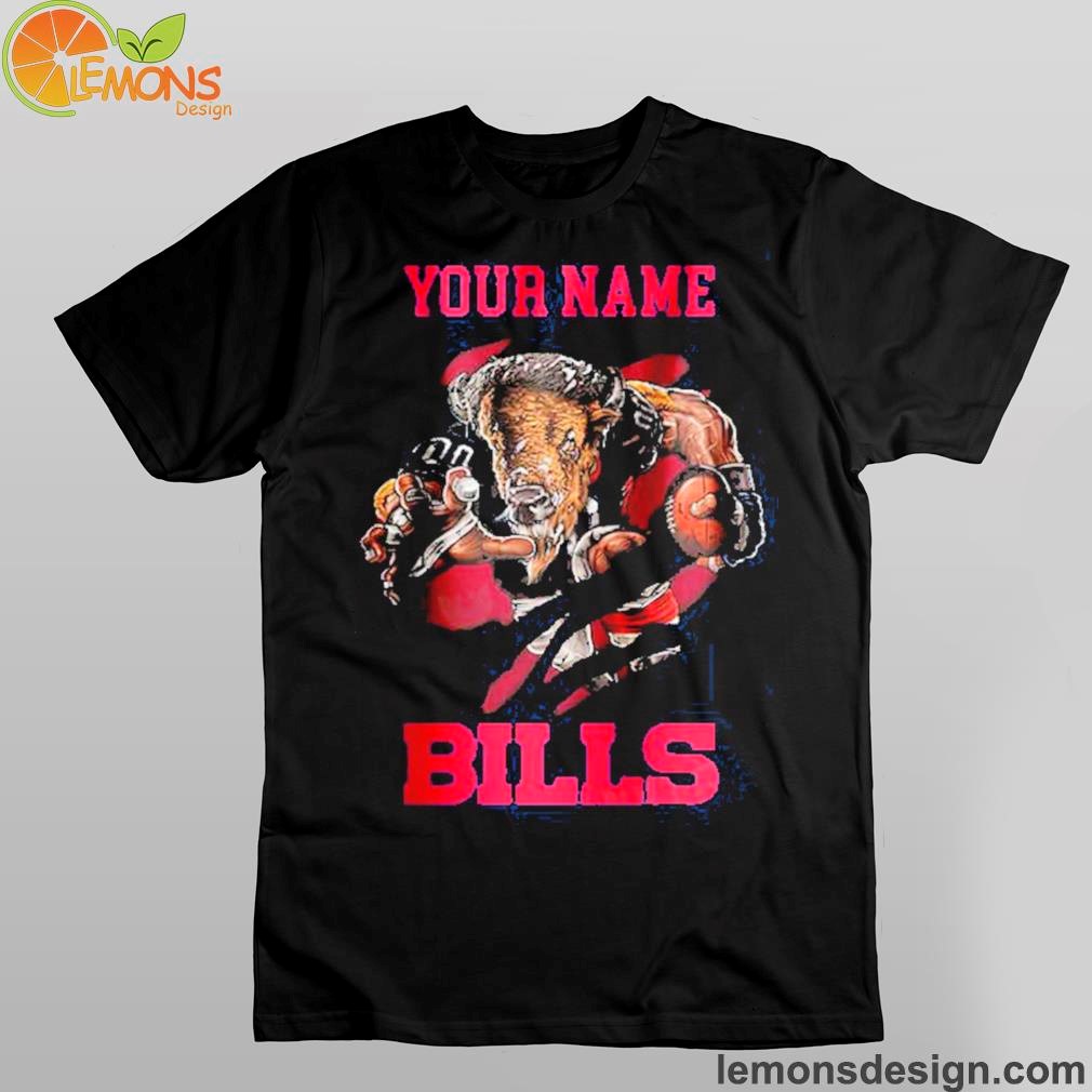 Buffalo Bills personalized name mascot Buffalo Bills logo shirt