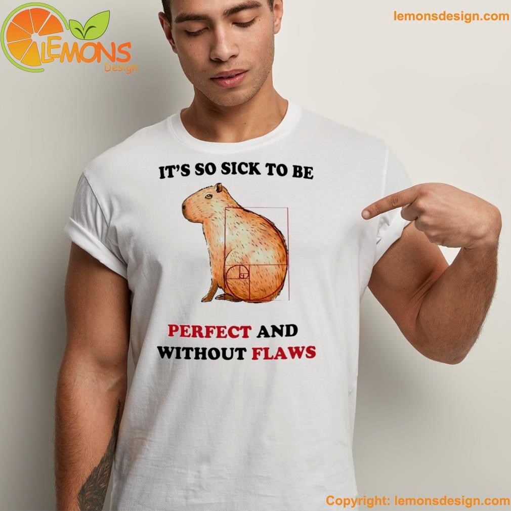 Capybara it's so sick to be perfect and without flaws shirt unisex men tee shirt.jpg