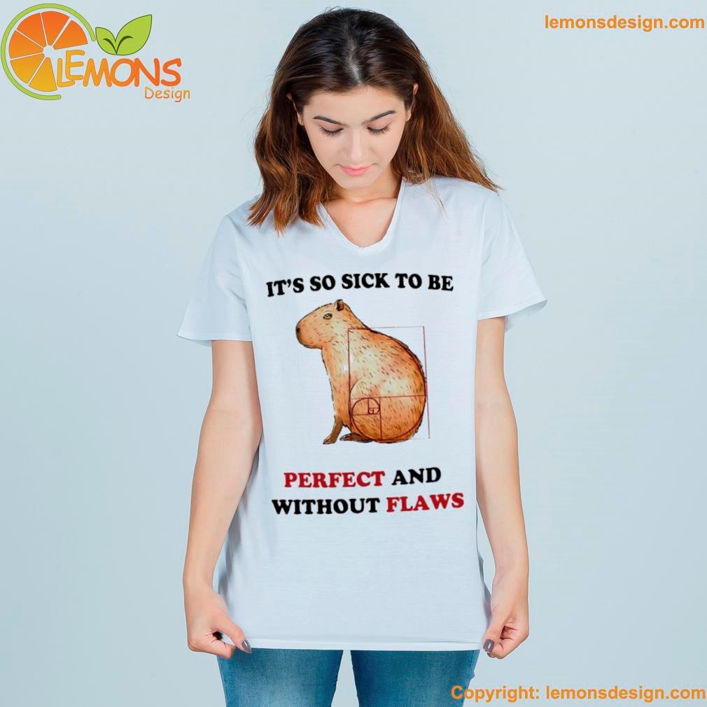 Capybara it's so sick to be perfect and without flaws shirt women-shirt.jpg