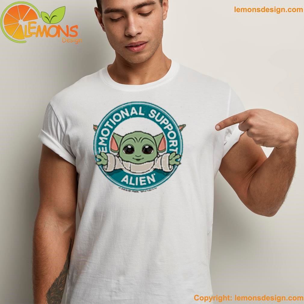 Emotional support alien shirt unisex men tee shirt.jpg