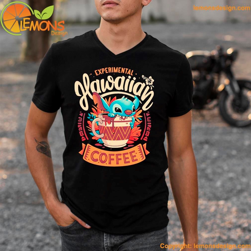 Experimental hawaiian coffee shirt v-neck tee shirt.jpg