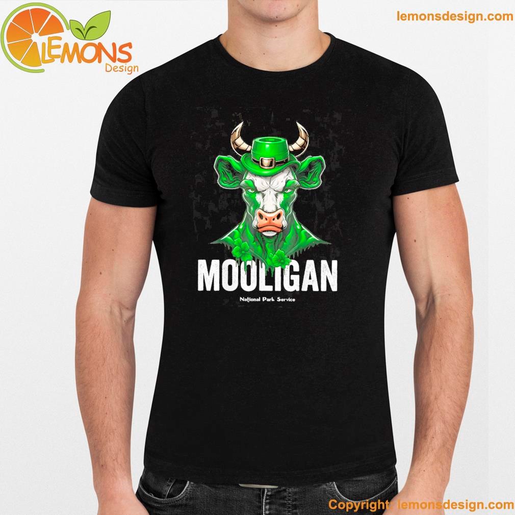 Green lucky cow mooligan national park service shirt unisex men mockup tee shirt.jpg