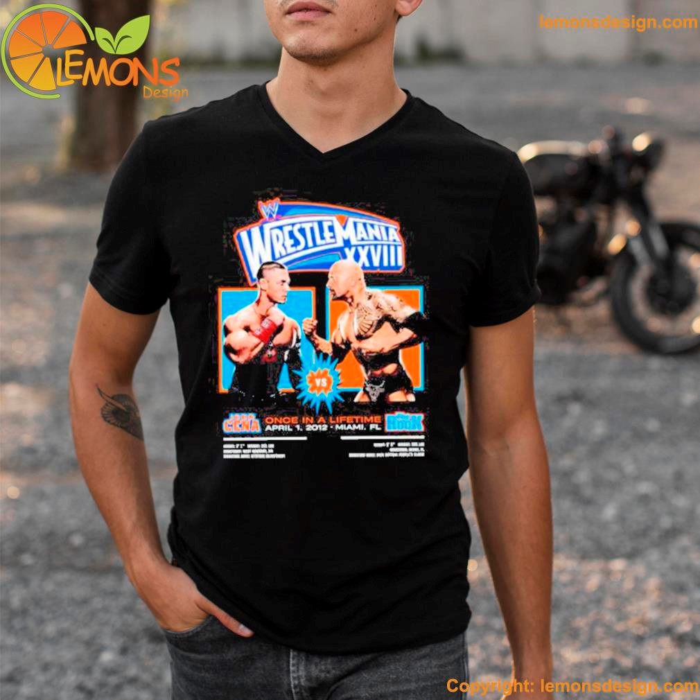 John cena and the rock wrestlemania xxviiI shirt v-neck tee shirt.jpg