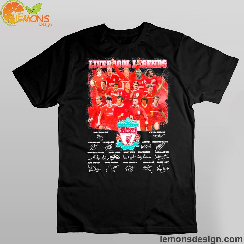 Liverpool f.c. logo signature liverpool legends Football team shirt