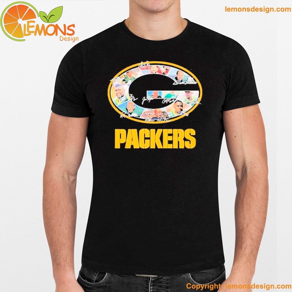 Logo Packers and signatures of ten members shirt unisex men mockup tee shirt.jpg