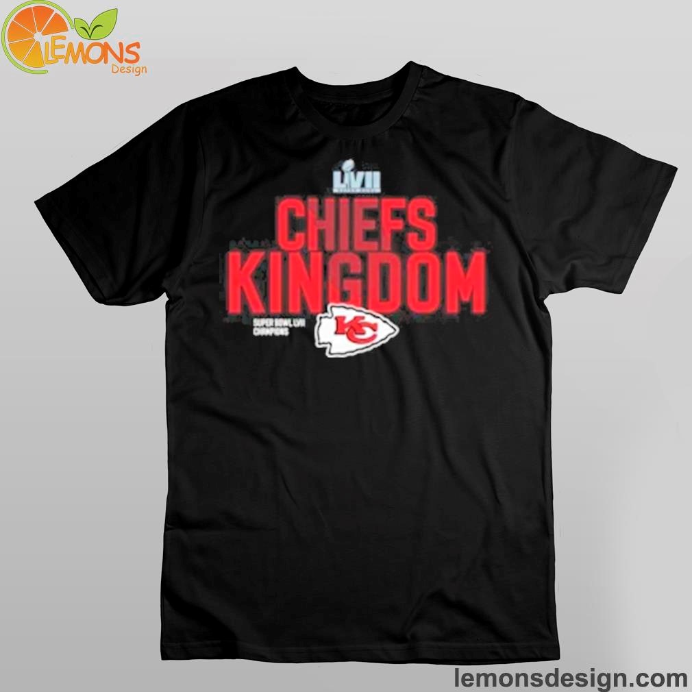 Logo kc Chiefs Kingdom 2023 super bowl lviI champions local shirt