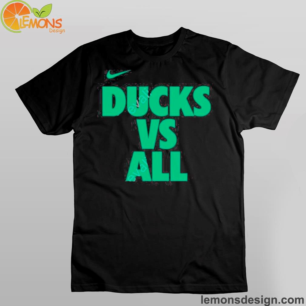 Logo nike and ducks vs all shirt