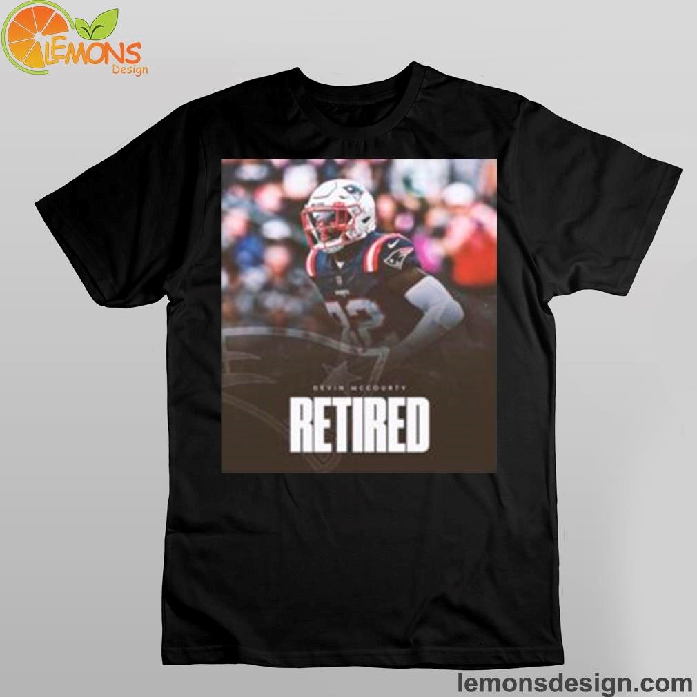 Number 32 devin mccourty announces retirement from the NFL vintage logo shirt