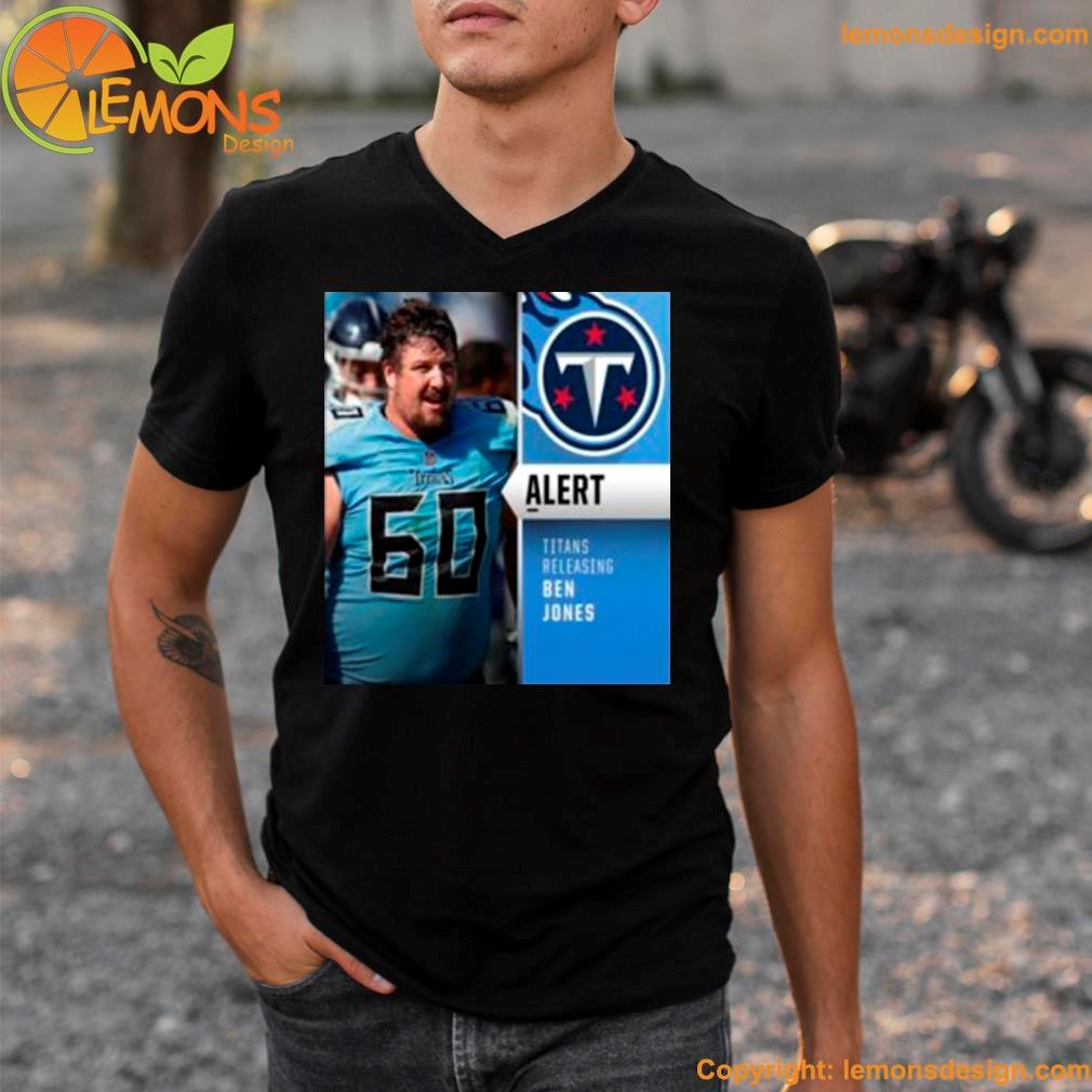 Number 60 Tennessee Titans releasing center ben jones vintage logo shirt,  hoodie, longsleeve, sweater