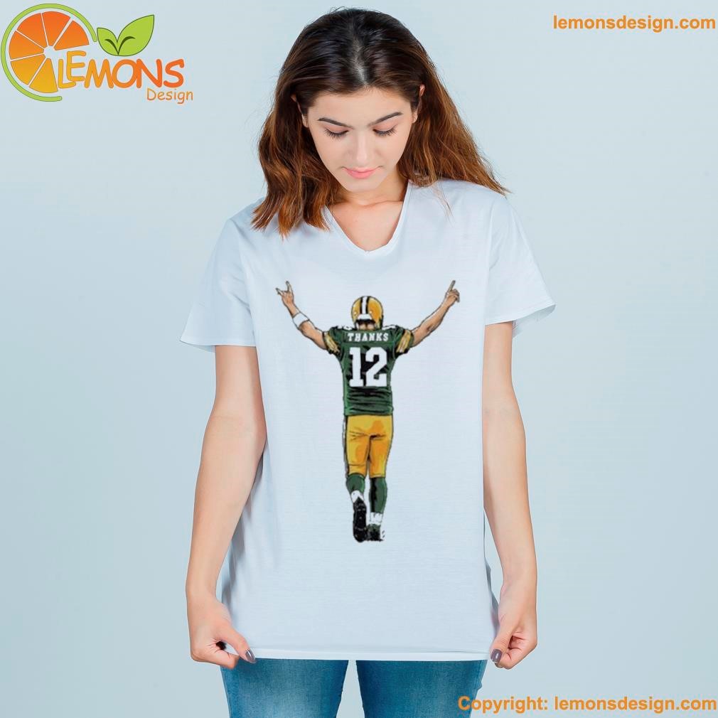 Packers daily cheesehead TV merch arron nagler thanks 12 shirt women-shirt.jpg