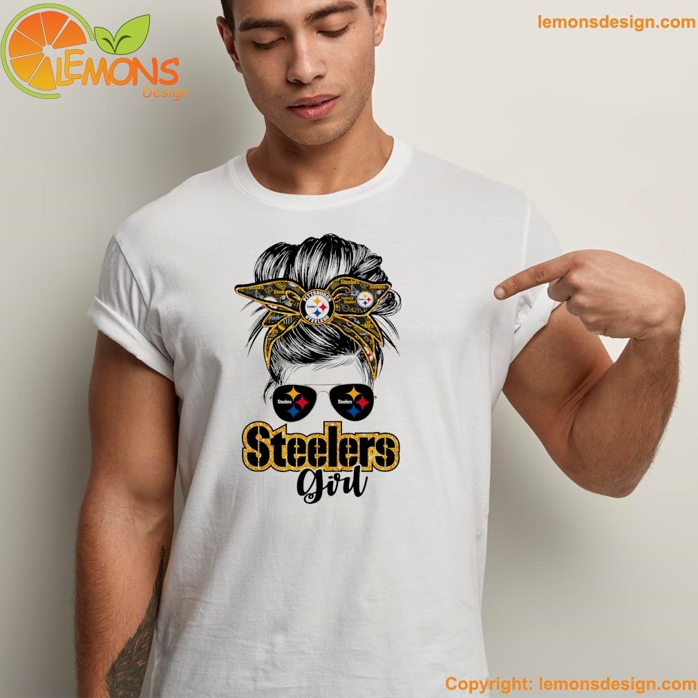 Pittsburgh Steelers logo Steelers girl shirt unisex men tee shirt.jpg