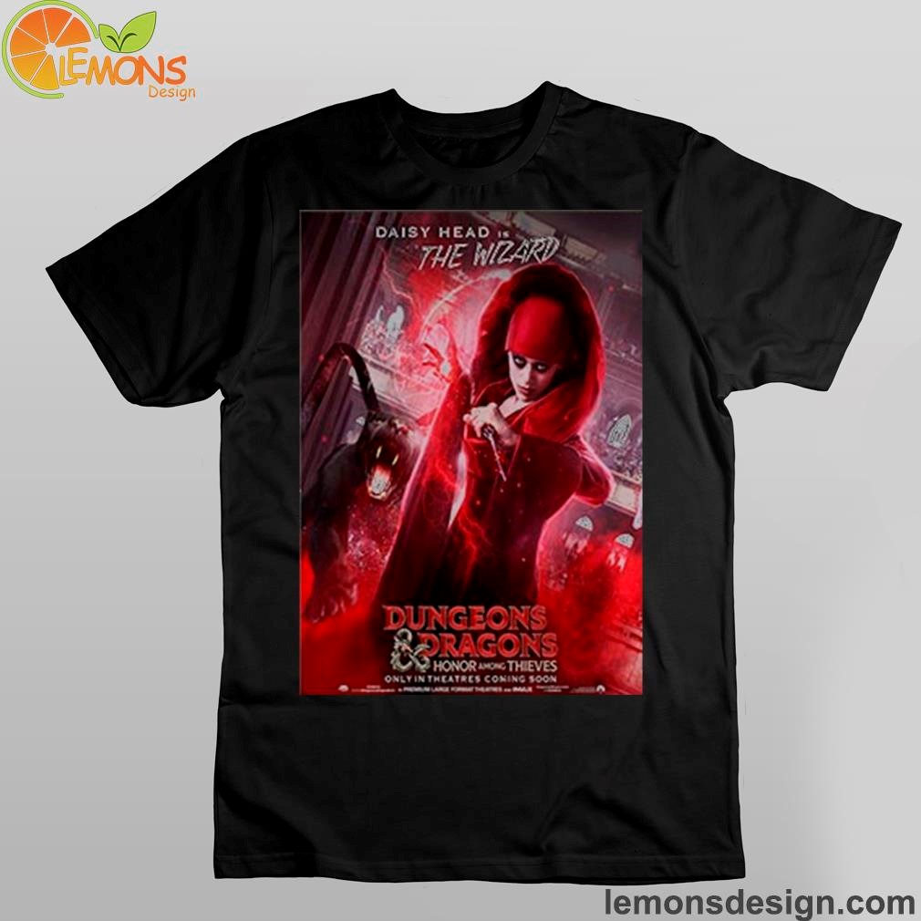 Red killer and black panther daisy head is the wizard in dungeons and dragons honor among thieves art decor poster canvas shirt