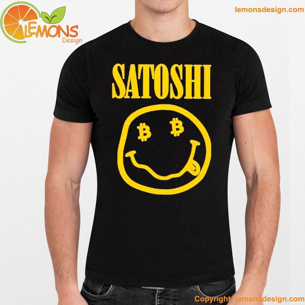 SatoshI smiley face bitcoin icon shirt unisex men mockup tee shirt.jpg