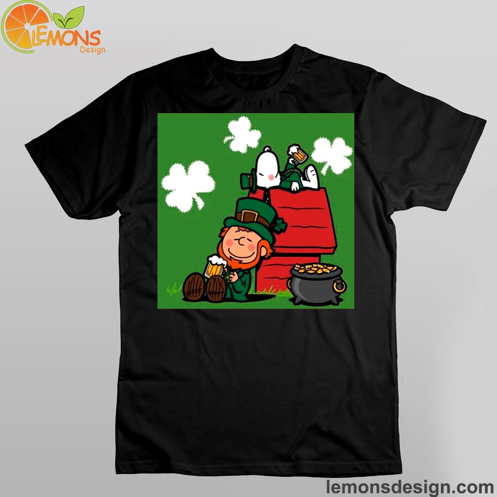 Snoopy and lucky angel Irish nuts shirt