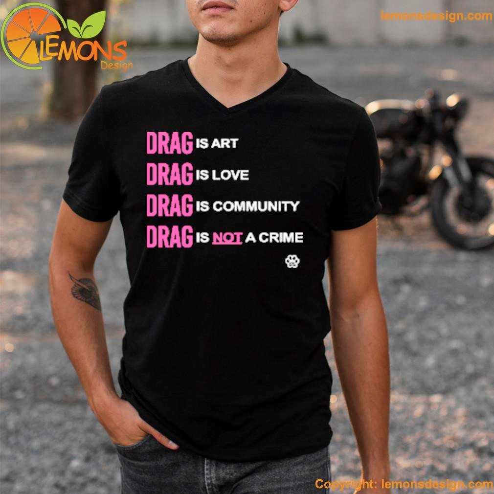 Society6 drag is love footprint shirt v-neck tee shirt.jpg