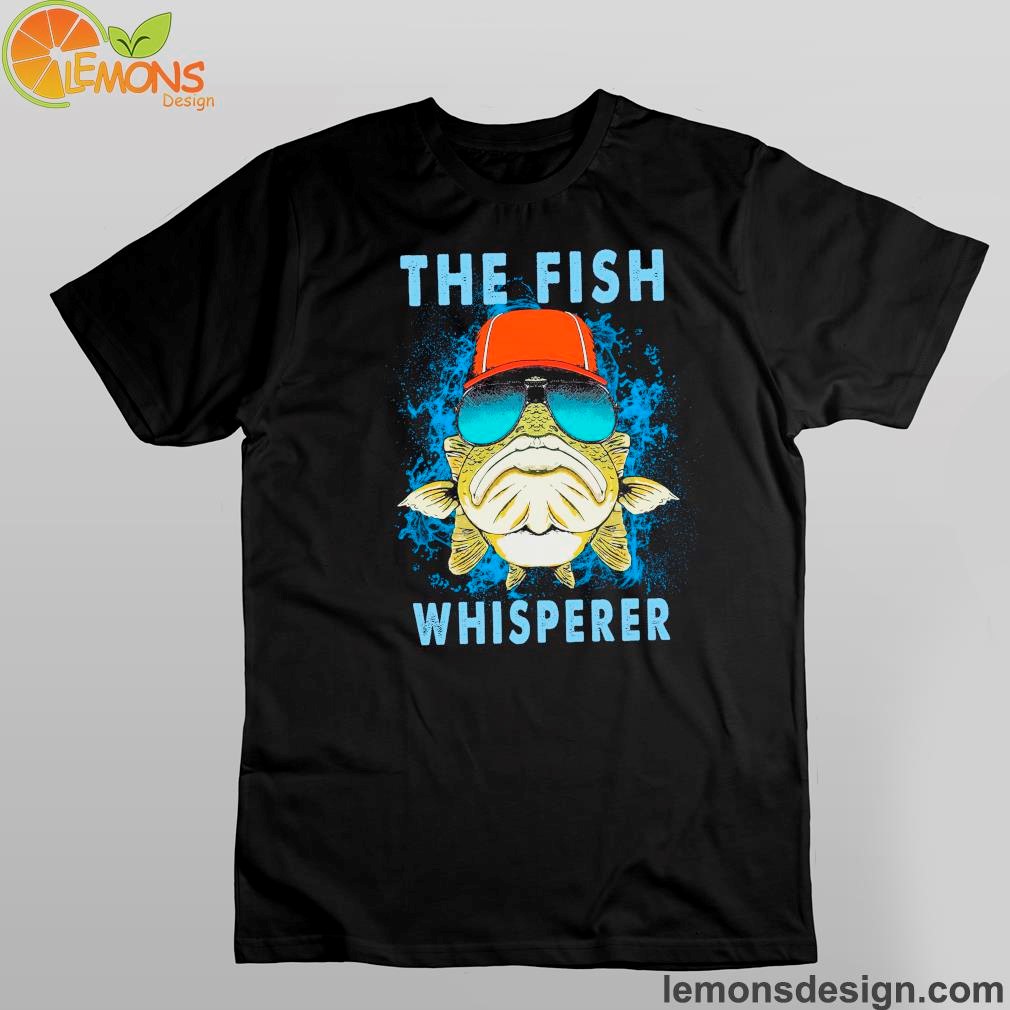 The fish whisperer fish wear glasses and wear latex shirt