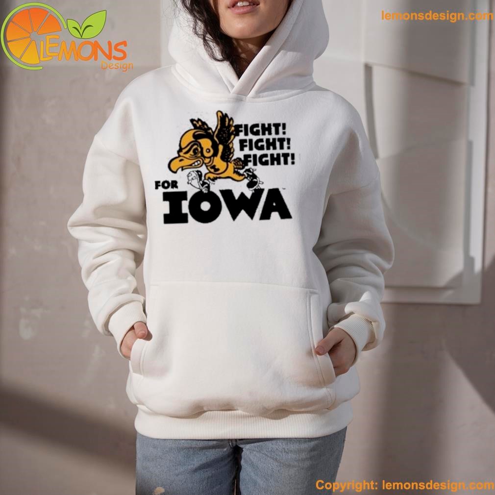 Vintage Iowa Hawkeye Metal Art Logo and fight for Iowa shirt hoodie.jpg