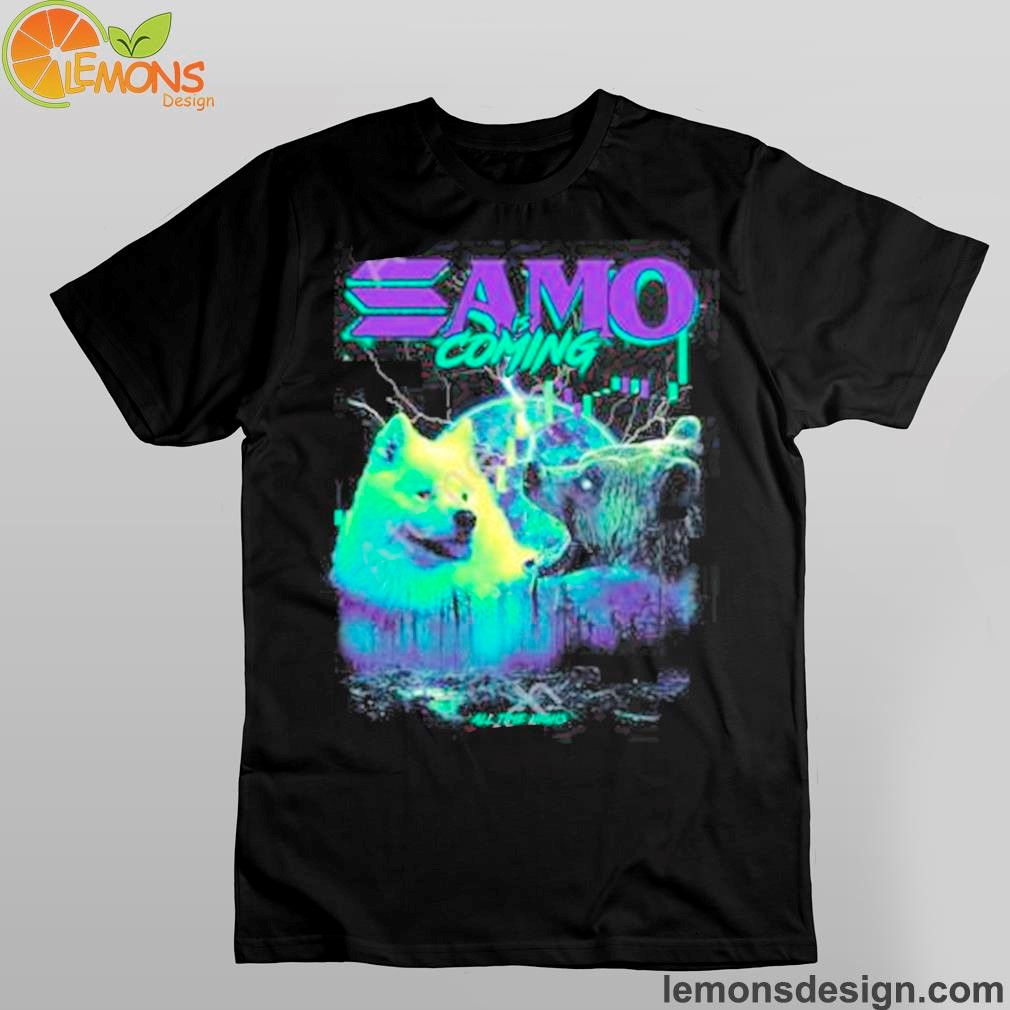 White dog and grizzly bear confrontation samo is coming shirt