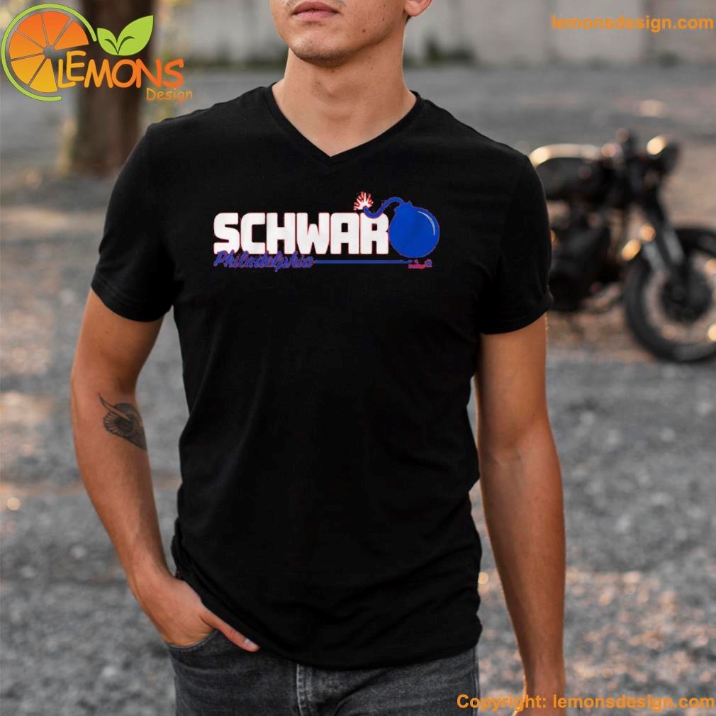 Official kyle schwarber schwarbomb logo T-shirt, hoodie, tank top, sweater  and long sleeve t-shirt