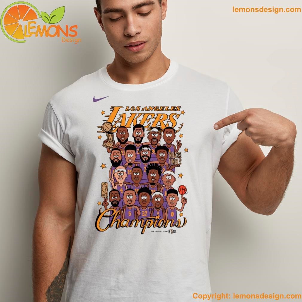 Los angeles Lakers nike youth 2021 NBA finals champions roster shirt, hoodie,  longsleeve, sweater