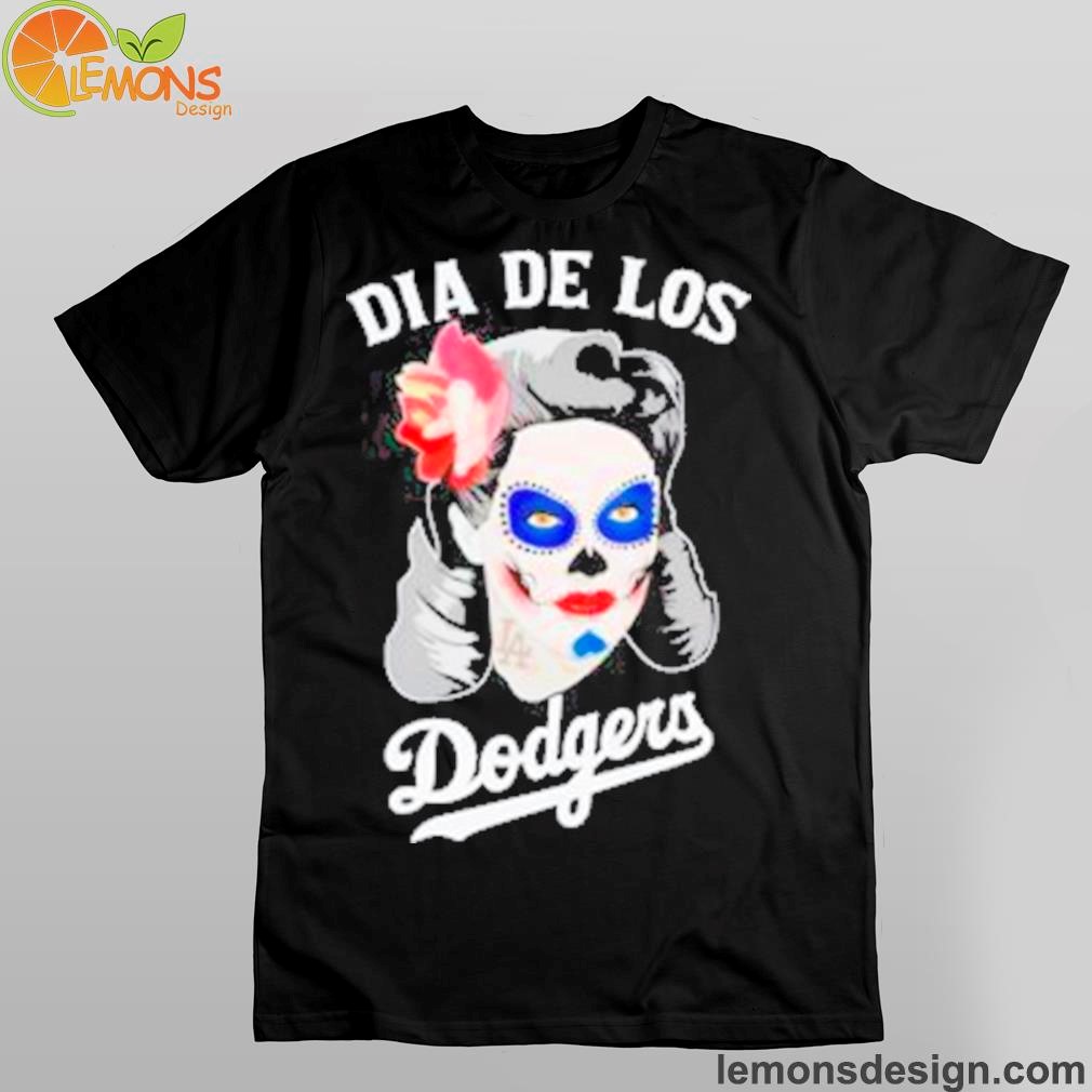 Official Los Angeles Dodgers Dia De Los Dodgers Skull Women New