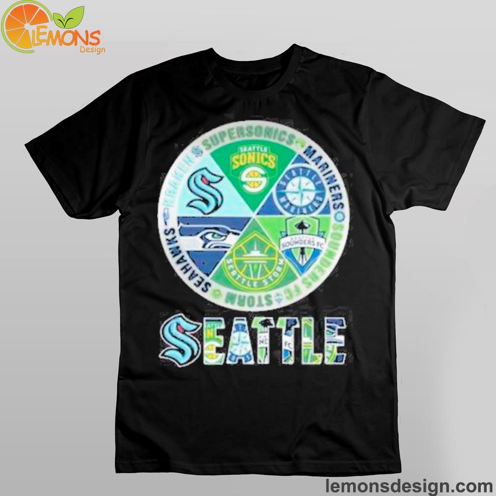 Seattle kraken mariners storm sounders seahawks shirt, hoodie