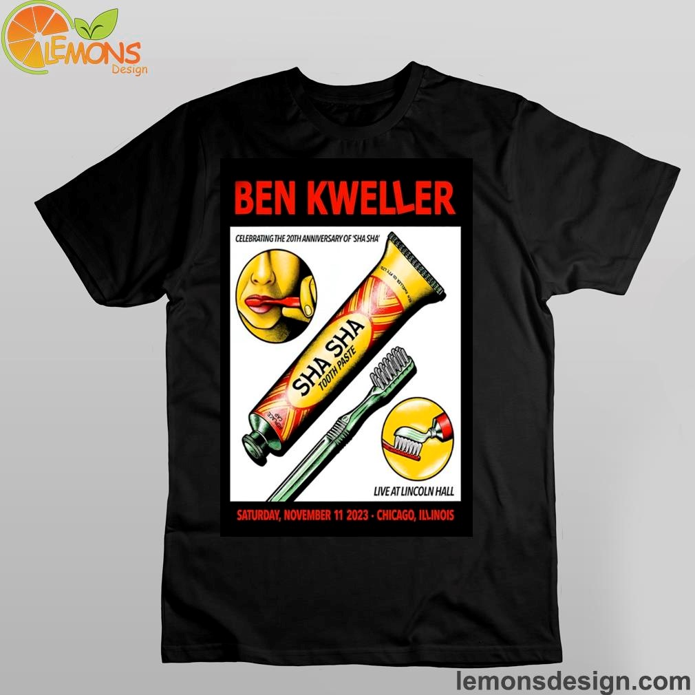 Ben Kweller Lincoln Hall Tour 2023 Poster Shirt