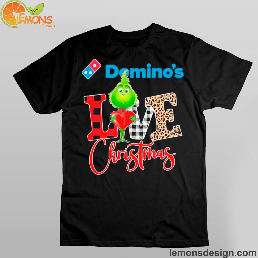 Grinch Domino’s Logo Love Christmas Shirt