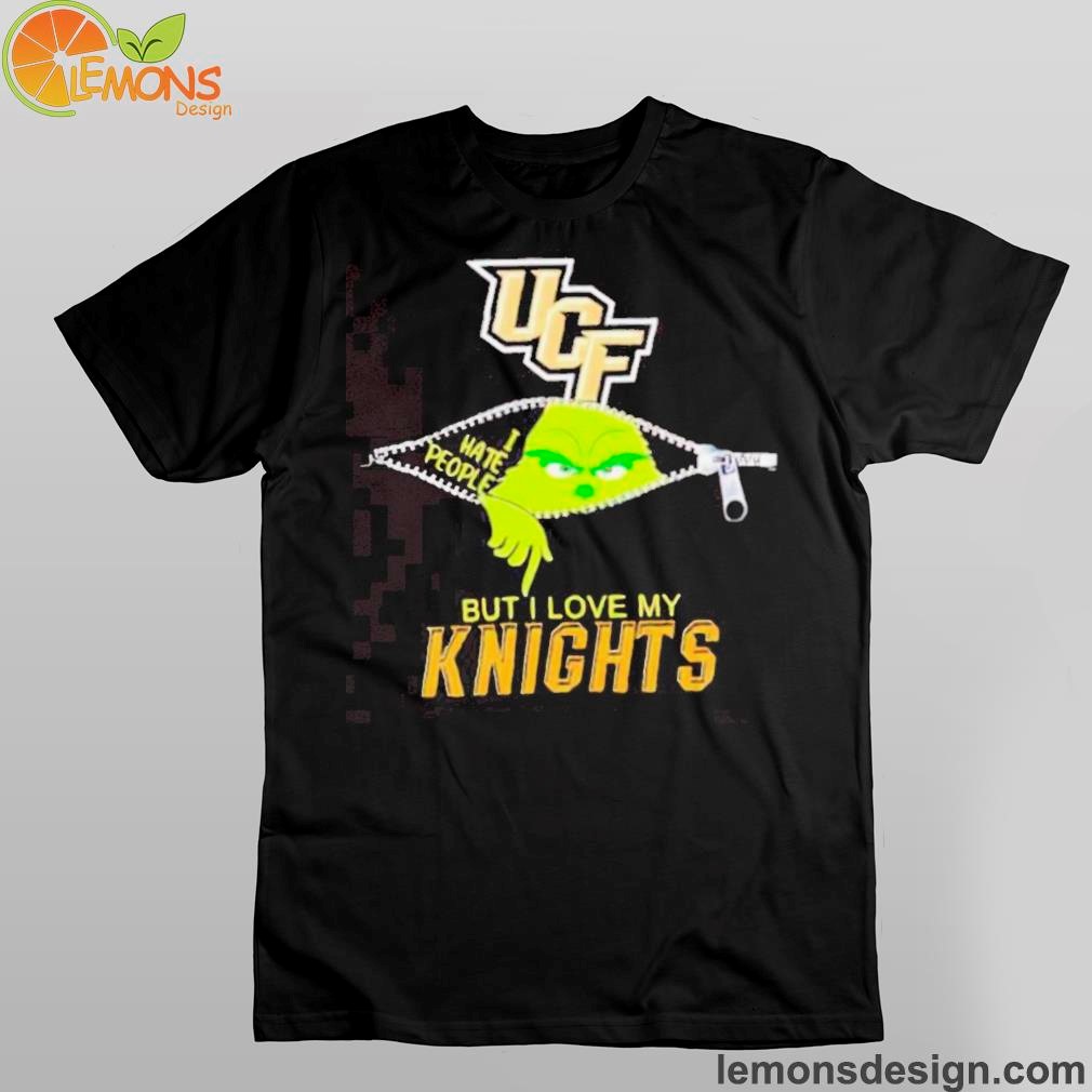 Grinch zipper I hate people but I love my UCF Knights Shirt And Hoodies