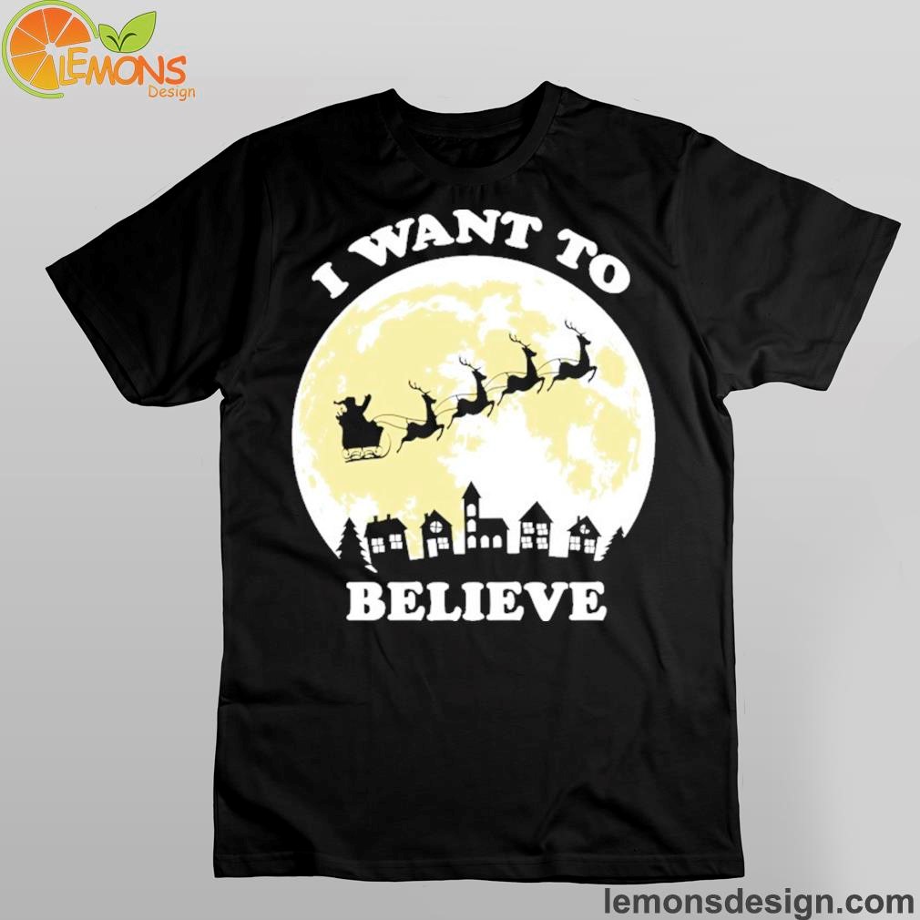 I want to believe Christmas Shirt