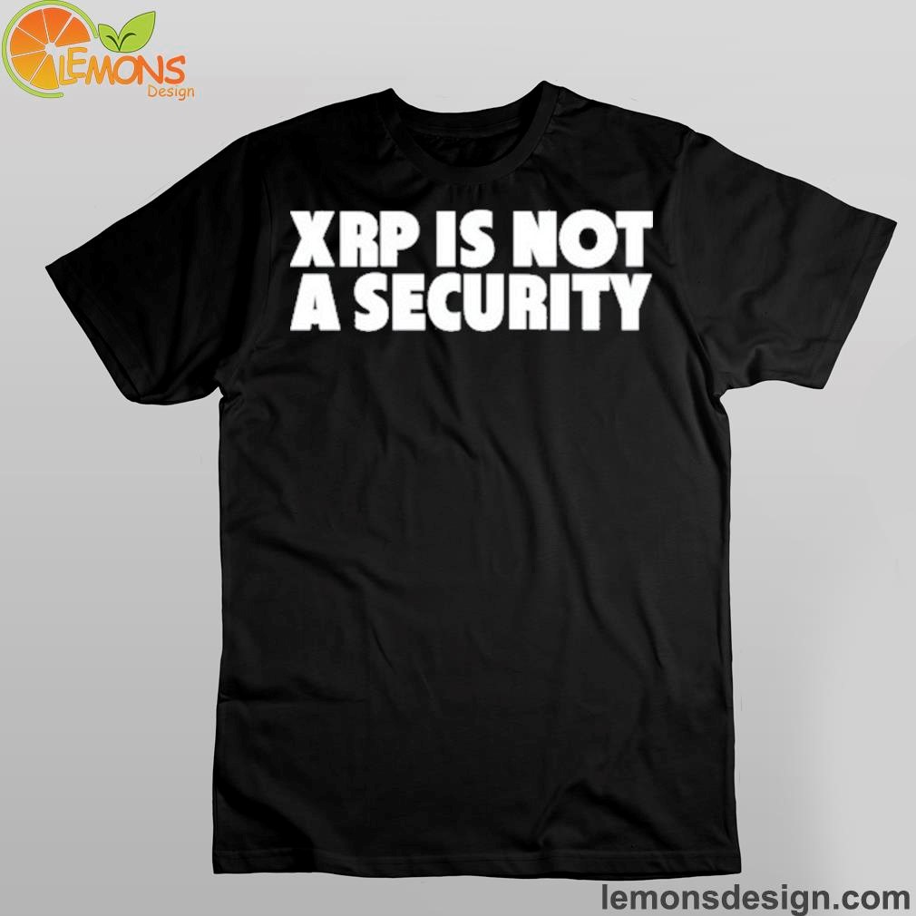 Jeremy Hogan Wearing Xrp Is Not A Security Shirt