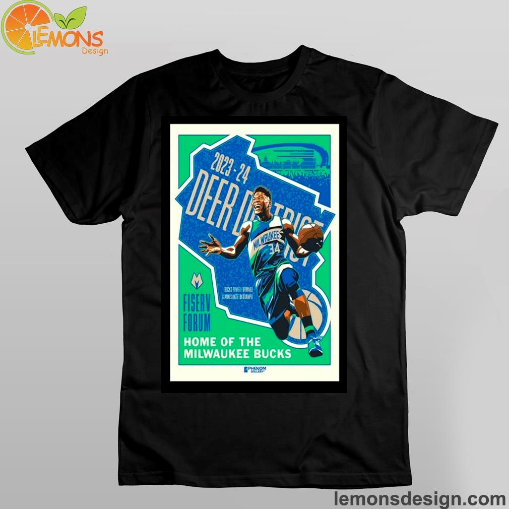 Milwaukee Bucks Giannis Antetokounmpo 23-24 Poster Shirt