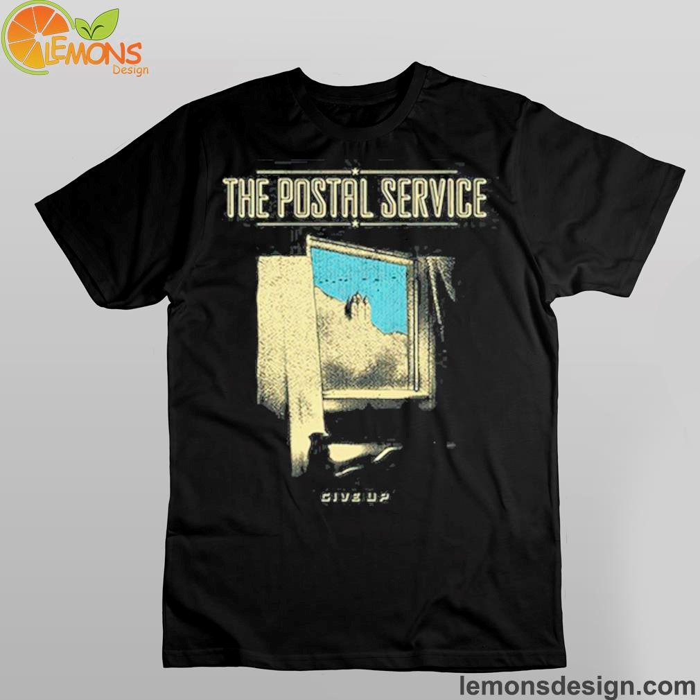The Postal Service Give Up Reimagined Black Shirt