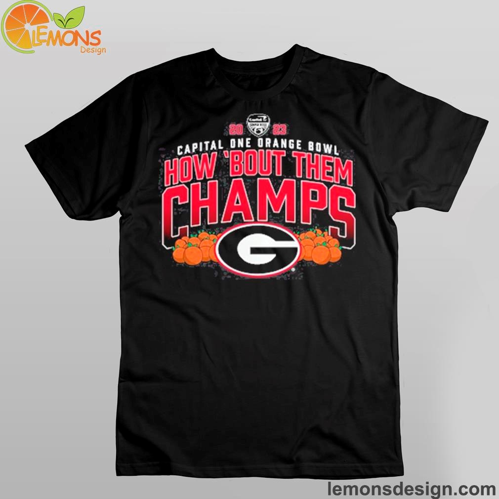 Georgia Bulldogs 2023 Capital One Orange Bowl Champions T-Shirt, hoodie ...